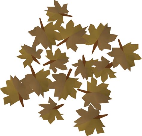 Leaves are made when using any secateurs to cure a maple tree of disease. . Maple leaves osrs